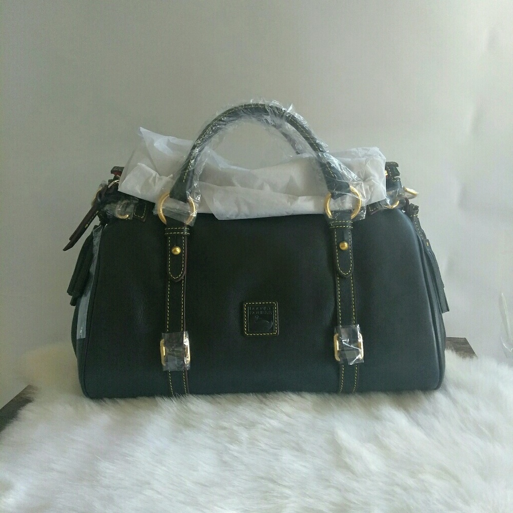 NWT.  Navy Blue Medium Florentine Satchel.